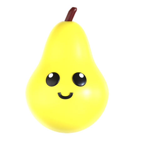 Pear  3D Icon