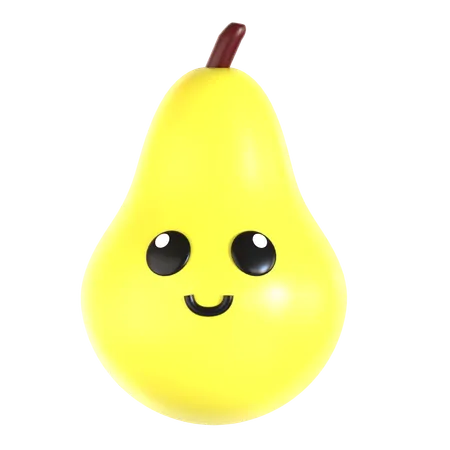 Pear  3D Icon