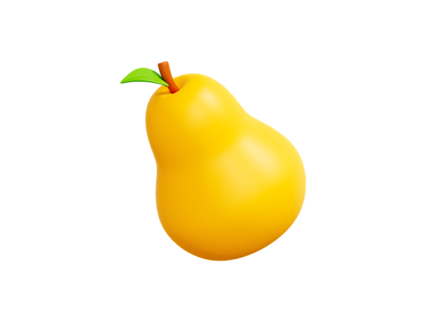 Pear  3D Icon