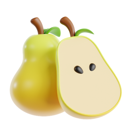 Pear  3D Icon