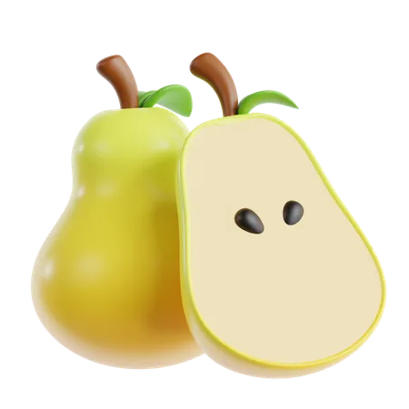 Pear  3D Icon