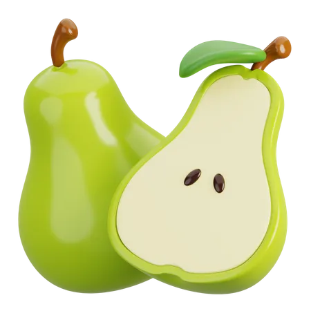 Pear  3D Icon