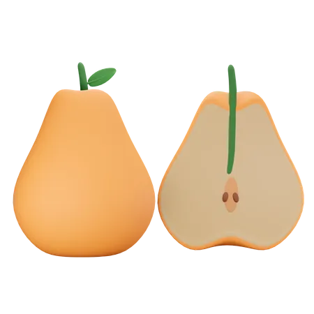 Pear  3D Illustration