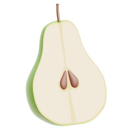 Pear Sliced  3D Icon