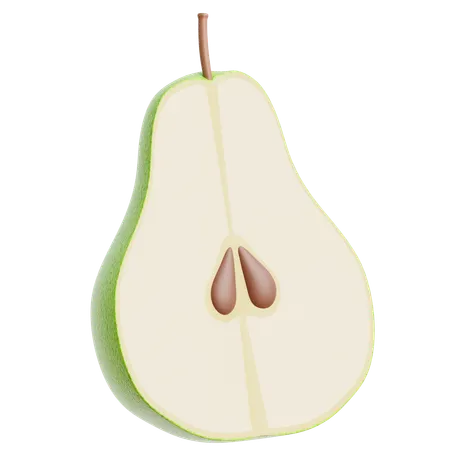 Pear Sliced  3D Icon
