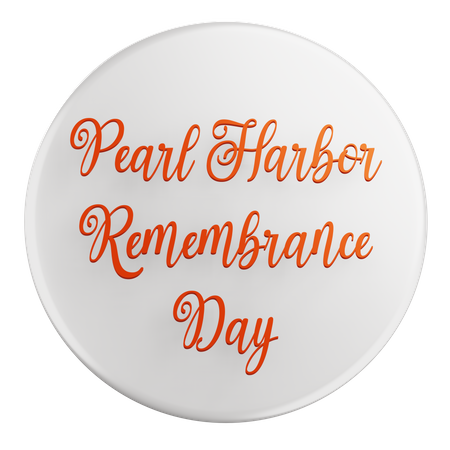 Pearl Harbor Remembrance Day  3D Icon