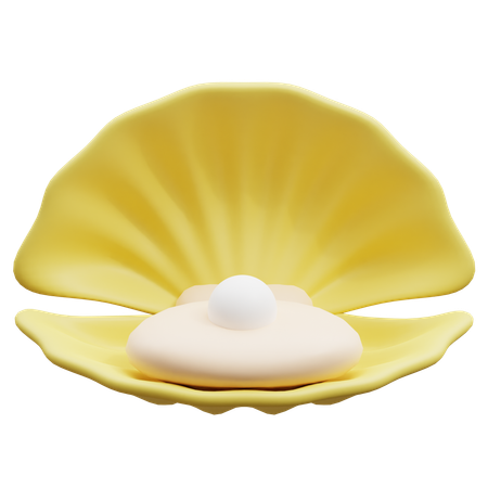 Pearl in Shell  3D Icon