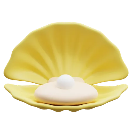 Pearl in Shell  3D Icon