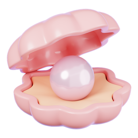 真珠貝  3D Icon