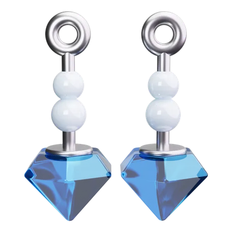 Pearl Stud Earrings  3D Icon