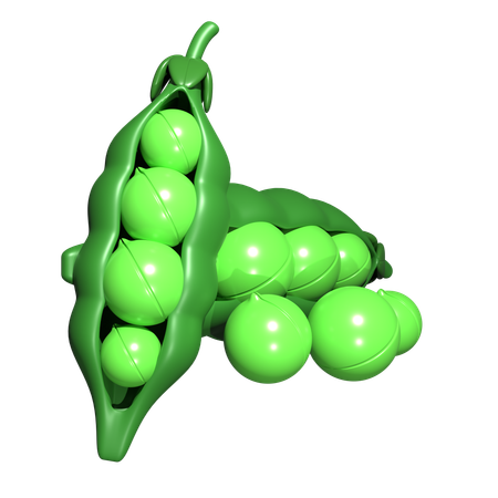 완두콩  3D Icon
