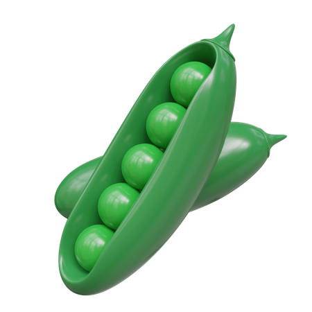 Peas  3D Icon