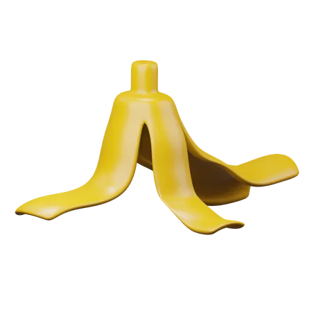 Pelure de banane  3D Illustration