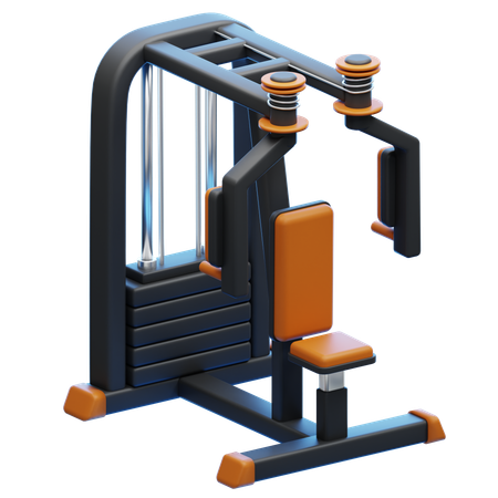Pec Deck Machine  3D Icon