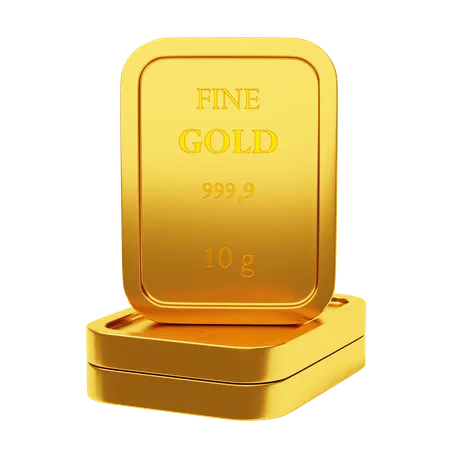 Peça de ouro  3D Icon