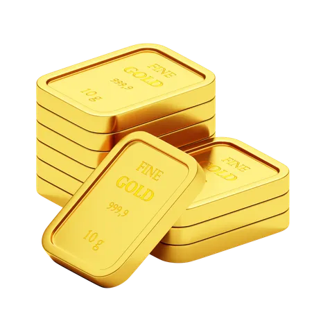 Peça de ouro  3D Icon