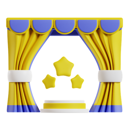 Peça de teatro  3D Icon