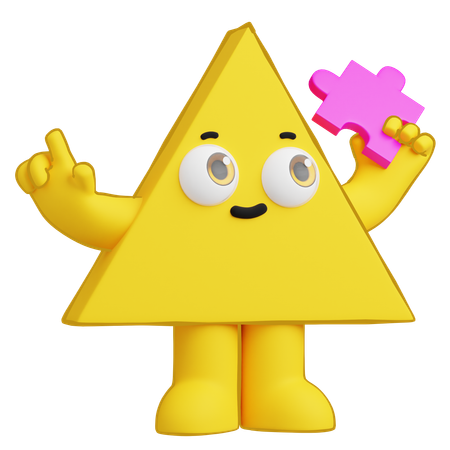 Peça triangular  3D Icon