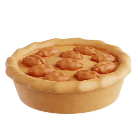 Pecan Pie  3D Icon