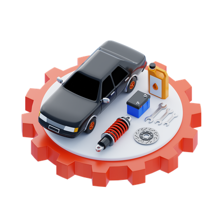 Partes automotivas  3D Icon