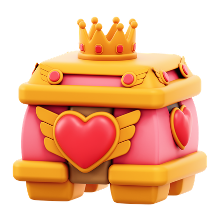 Pecho de amor  3D Icon