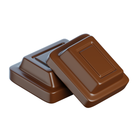 Pedaço de chocolate  3D Icon