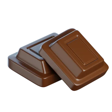 Pedaço de chocolate  3D Icon