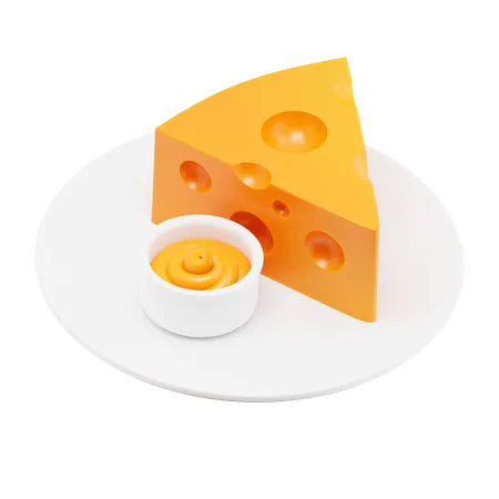 Pedaço de queijo  3D Icon