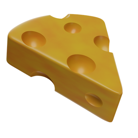 Pedaço de queijo  3D Icon