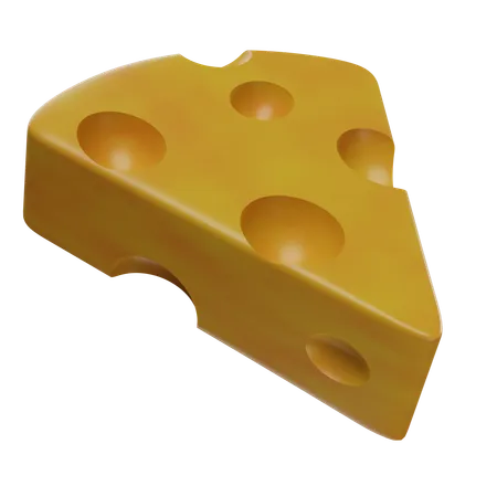 Pedaço de queijo  3D Icon