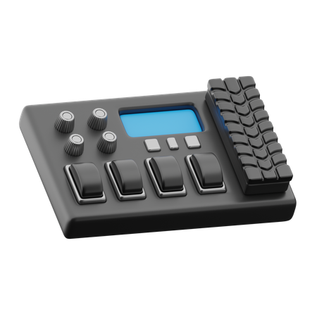 Pedal de efectos de guitarra  Ícono 3D