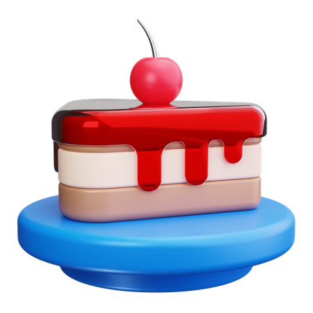 Pedazo de pastel  3D Icon