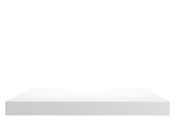 Pedestal Quadrado Branco  3D Illustration