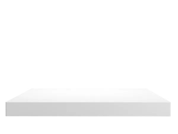 Pedestal Quadrado Branco  3D Illustration