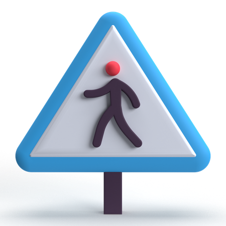 Pedestrian Crossing  3D Icon