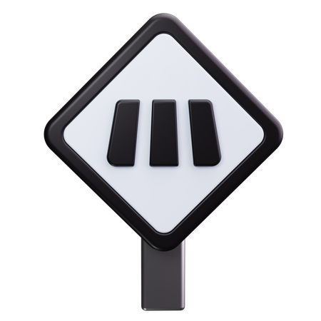 Pedestrian Crossing  3D Icon