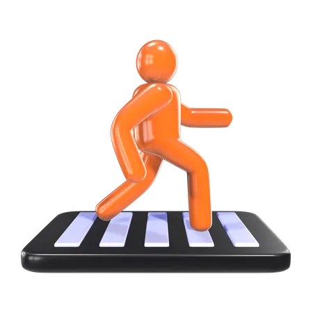 Pedestrian Crossing  3D Icon