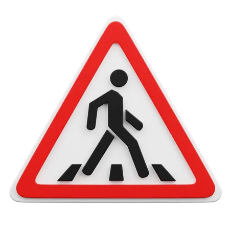 Pedestrian Crossing  3D Icon