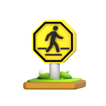 Pedestrian signs  3D Icon