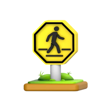 Pedestrian signs  3D Icon