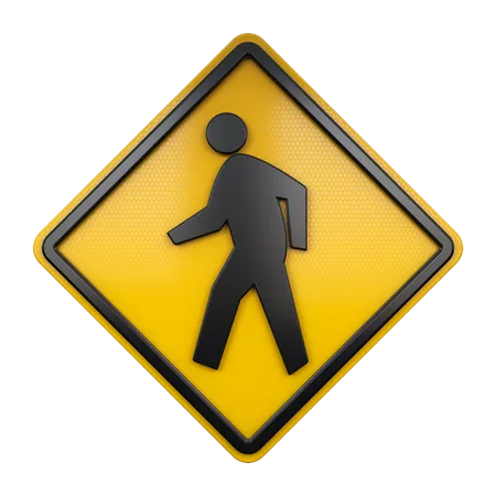 Pedestrians Sign  3D Icon