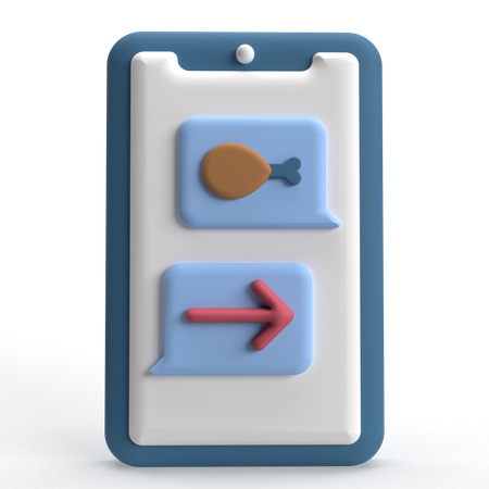 Pedir comida  3D Icon