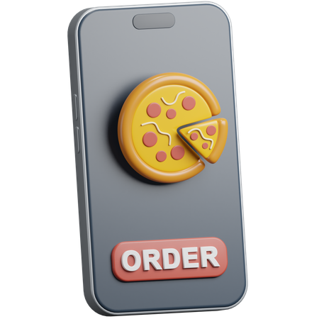 Pedido de comida on-line  3D Icon