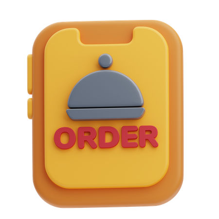 Pedido de comida on-line  3D Icon