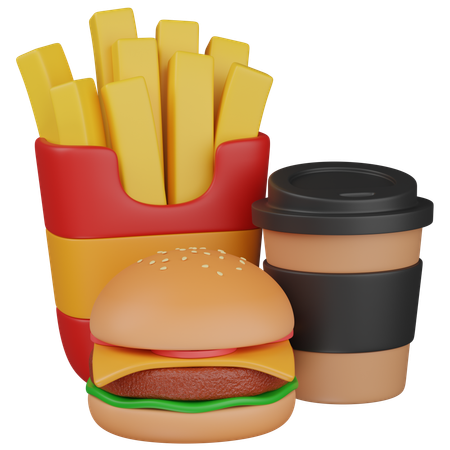 Orden de comida rápida  3D Icon