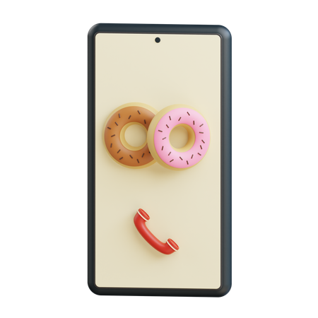 Pedido de donas en línea  3D Icon