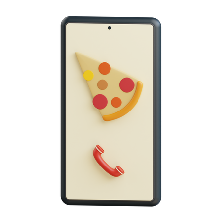 Pedido de pizza en línea  3D Icon