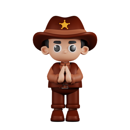 Pedindo desculpas ao xerife  3D Icon