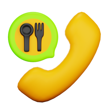 Pedir comida  3D Icon