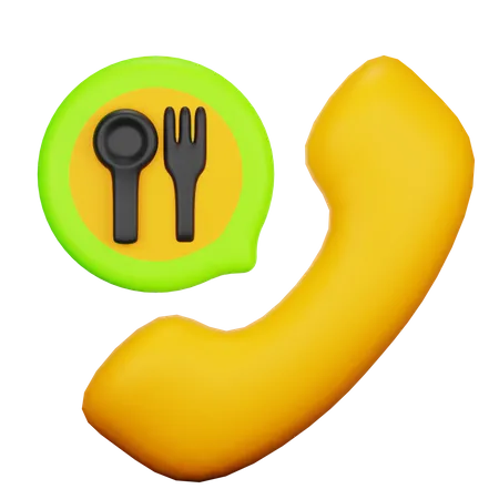 Pedir comida  3D Icon